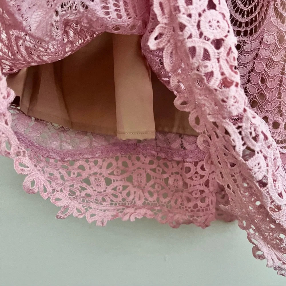 Current Air Affair Pink Lace Dress - Picture 10 of 16